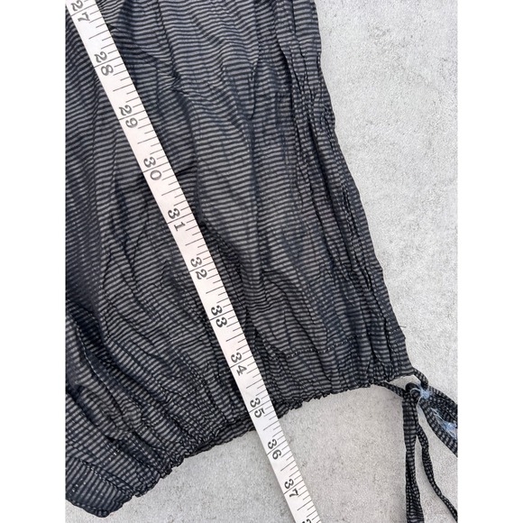 Krista Larson Striped Elastic Waist Cargo Pants Silk Womens One Size Lagenlook - Picture 8 of 10